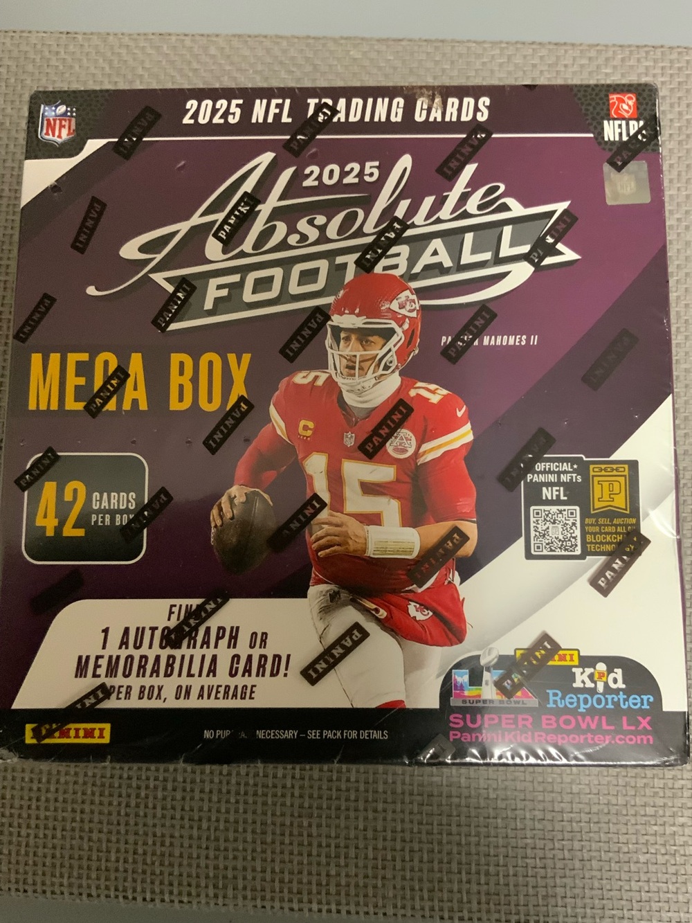 Panini 2025 Absolute Football Mega Box - Purple & Red